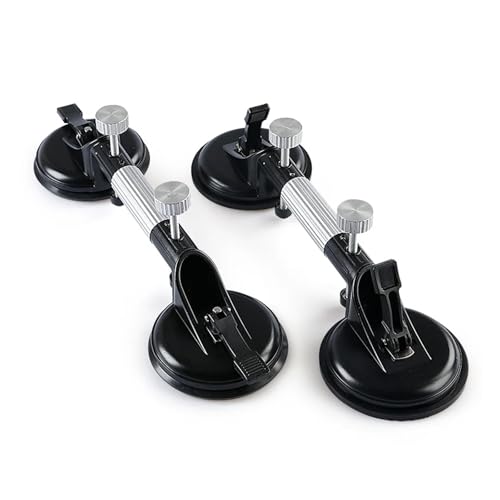 130MM Glas Verstellbarer Nahtsetzer mit Doppel-Vakuum-Saugnapf-Arbeitsplattenspanner for Granitsteinmarmor Für Nivellieren von Nahtverbindungen(2PCS) von YXZKJZJ