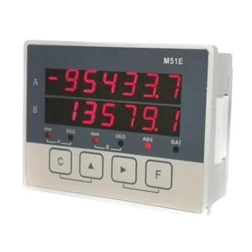 2-Achsen-LCD-DRO, magnetisch, optisch, lineare Verschiebungsskala, Sensor, Positionswandler, CNC-Encoder, Holzbearbeitungsmaschine, Drehmaschine für Dreh- und Bohrmaschinen(M51E-6M) von YXZKJZJ