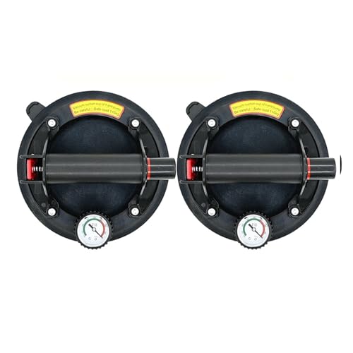 2 PCS 8 Zoll Vakuum Saugnapf Granit Glas Fliesen Saugnäpfe Manuelle Hebe Werkzeuge 220kg Lager Kapazität Für Nivellieren von Nahtverbindungen(F) von YXZKJZJ