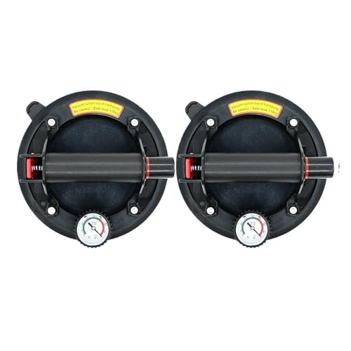 2 PCS 8 Zoll Vakuum Saugnapf Granit Glas Fliesen Saugnäpfe Manuelles Heben 220kg Lager Kapazität Für Nivellieren von Nahtverbindungen(F) von YXZKJZJ