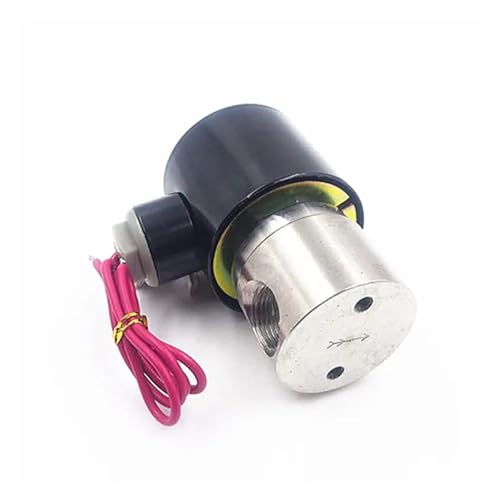 2-Wege-2-Positionen-G3/8-Zoll-Edelstahl-Magnetventil, Hochtemperatur-Luftventil, Wasserventil, AC220 DC24V Geeignet für kleine Räume(PG 0.1-0.8MPA_220) von YXZKJZJ