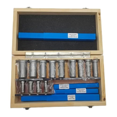 22 stücke Keilnut Broach Buchse Shim Set Metric System HSS Keilnut Werkzeug Mehrere Anwendungsszenarien von YXZKJZJ