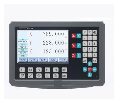 3-Achsen-DRO-Kits, 5 µm, digitale Anzeige, 0,005 mm, lineare Skalen, Encoder, Gitterlineal, 70–1020 mm, for Drehmaschinen-Fräswerkzeuge für Dreh- und Bohrmaschinen(One Piece DRO) von YXZKJZJ