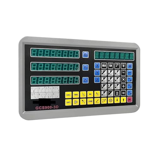 3-Achsen-Digitalanzeige-Set-Drehmaschine mit 3-teiligen linearen Skalen, linearem Encoder, Arbeitslänge 100 bis 1000 mm für Dreh- und Bohrmaschinen(400mm) von YXZKJZJ