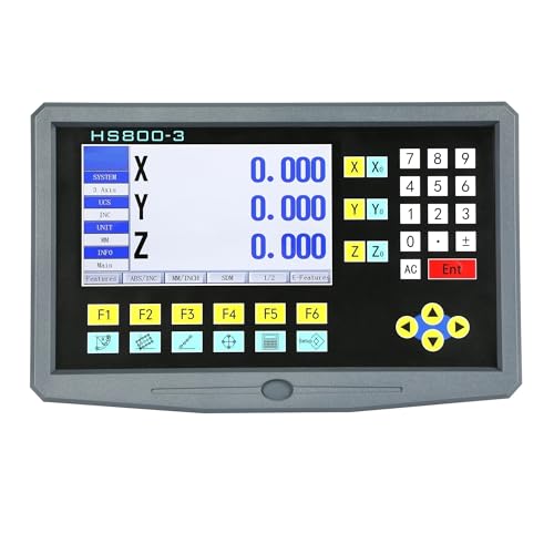 3-Achsen-LCD-Digitalanzeige-DRO-Kit mit 3-teiligem 0-1000-mm-Linearmaßstabssensor aus for Fräsdrehmaschinen für Dreh- und Bohrmaschinen(100mm) von YXZKJZJ