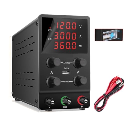 30 V 10 A 60 V 5 A DC Labor geregelte Stromversorgung variabel, einstellbarer Laborspannungsregler Stabilisator Schaltbankquelle DIY Elektronik Hohe Präzision, große Reichweite(120V 3A LED display-01) 30 V 10 A 60 V 5 A DC Labor geregelte Stromversorgung variabel, einstellbarer Laborspannungsregler Stabilisator Schaltbankquelle DIY Elektronik Hohe Präzision, große Reichweite(120V 3A LED display-01) von YXZKJZJ