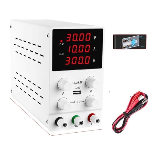 30 V 10 A 60 V 5 A DC Labor geregelte Stromversorgung variabel, einstellbarer Laborspannungsregler Stabilisator Schaltbankquelle DIY Elektronik Hohe Präzision, große Reichweite(30V 10A LED display) von YXZKJZJ