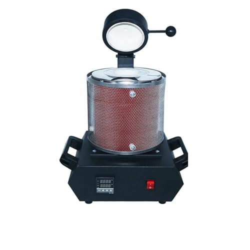 3KG Digital Gold Schmelzofen Maschine Heizleistung 2100W Raffination Edelmetall Silber Schmuck Casting Werkzeug Mehrere Anwendungsszenarien(Red) von YXZKJZJ