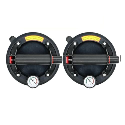 8 Zoll 250 kg Luft-Vakuum-Saugnäpfe, robuste, starke Handpumpe, Saugnapf, angehobene Magnete, Handhabungswerkzeuge for große Granit- und Fliesenarbeiten Für Nivellieren von Nahtverbindungen(2PCS) von YXZKJZJ