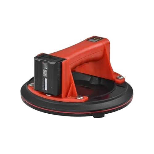 8 Zoll Elektrischer Hand-Vakuum-Saugnapf Hochleistungs-Vakuum-Sauger for Heben von Glas-Granit-Fliesen 200 kg Tragkraft Für Nivellieren von Nahtverbindungen(Red) von YXZKJZJ