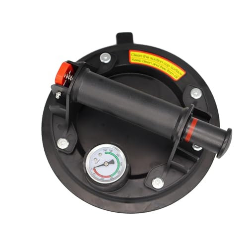 8-Zoll-Vakuum-Saugnapf 250 kg mit Druckmesser, Kunststoffgriff, robustes manuelles Hebewerkzeug for Granit, Fliesen und Glas Für Nivellieren von Nahtverbindungen(1PCS) von YXZKJZJ