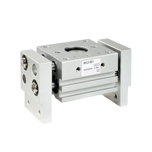 Aluminiumlegierung MHL2 Doppeltwirkend Pneumatischer Greifer T-Typ Luftzylindergreifer 10 MM 16 MM 20 MM 25 MM für Industriemaschinen(MHL2-10D) von YXZKJZJ