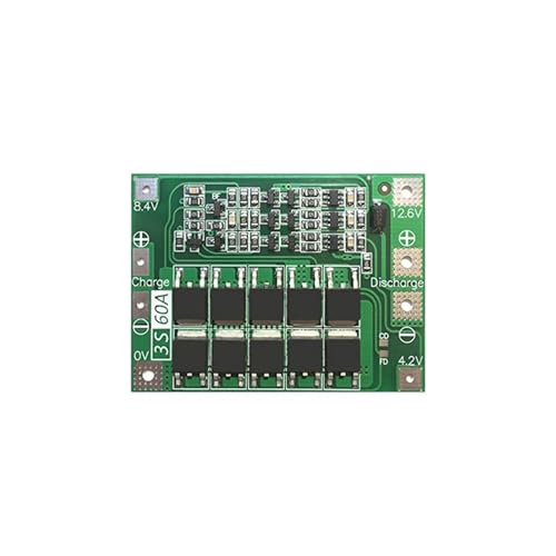 BMS 3S/4S Li-Ion Lithium Batterie Ladegerät Schutz Bord 12V/24V mit Balancing 3S/4S 10/20/25/30/40/60A Bms Balancer Equalize Mehrere Anwendungsszenarien(3S 60A Enhanced) von YXZKJZJ