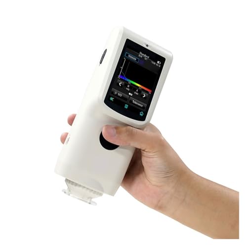 CR9 Intelligentes Spektralfotometer Tragbarer Farbanalysator Digitales präzises Kolorimeter Farbdifferenzmessgerät Tester mit integrierter Farbbibliothek Farbdaten abrufen(Textile Testing) von YXZKJZJ