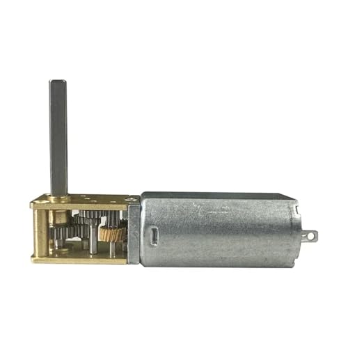 DC3V 6V 12V Mini-Getriebemotor Einzel-/Doppel-/Langwelle 4RPM-381RPM Langsame Geschwindigkeit Metallgetriebemotor mit Drehmoment Geeignet für kleine Räume(C 13RPM-53RPM,Long Shaft) von YXZKJZJ