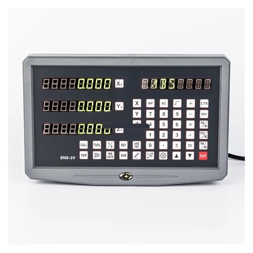 Digitalanzeige 2 Achsen 3 Achsen DRO Kit Display Fräsdrehmaschine DRO geeignet for Fräsmaschine für Dreh- und Bohrmaschinen(450mm,3 Axis -3V) von YXZKJZJ