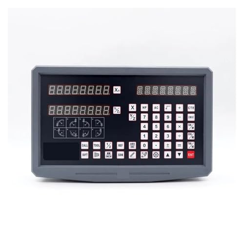 Drehmaschine, Komplettes Präzisionsinstrumenten-DRO-Kit, 2-Achsen-Digitalanzeige Mit X-Achse, Y-Achse, 2 Stück Lineare Skalen für Dreh- und Bohrmaschinen(450mm,0.001mm complete kit) von YXZKJZJ