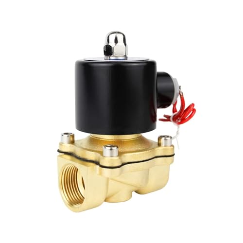 Elektrisches Magnetventil 1/4" 3/8" 1/2" 3/4" 1" DN8/10/15/20/25/50 normalerweise geschlossen pneumatisch for Wasser Öl Luft 12V 24V 220 110 Geeignet für kleine Räume(DN15,AC110) von YXZKJZJ