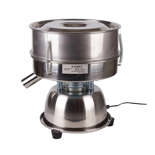 Elektrisches Vibrationssieb, Pulversieb, Siebmaschine, Edelstahl-Pulversiebmaschine, Maschenweite, optionale Siebhöhe 10 cm Mehrere Anwendungsszenarien(50 MESH) von YXZKJZJ