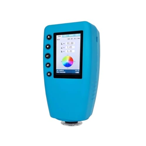 Handheld-Farbmessgerät, Farbmessgerät, Farbdifferenzmessgerät, Tester, Kunststoff-Kolorimeter mit Fotodioden-Array-Sensor, 4/8 mm Messkaliber Farbdaten abrufen(WR-10QC) von YXZKJZJ