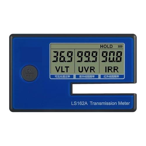 Handheld-Fensterfolien-Transmissionsmessgerät mit 1400 nm IR-Ablehnung UV-Blockierungsrate Sichtbare Lichtdurchlässigkeit LS162A Automatische Kalibrierung von YXZKJZJ