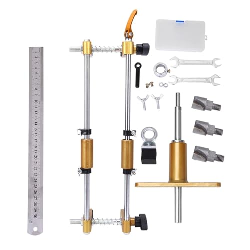 Holzbearbeitung Tür Lockhole Stoßen Maschine Türschloss Stemmen Vorlage Jig Schlosser Türöffner Stemmmaschine 16/18/20/22/24MM Für Nivellieren von Nahtverbindungen von YXZKJZJ