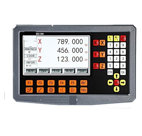 LCD 2 Achsen 3 Achsen DRO stellt digitale Anzeige mit Skala, lineares Gitter, lineal for Fräsmaschine, Drehmaschine ein für Dreh- und Bohrmaschinen(350mm,2 Axis DRO Kit) von YXZKJZJ
