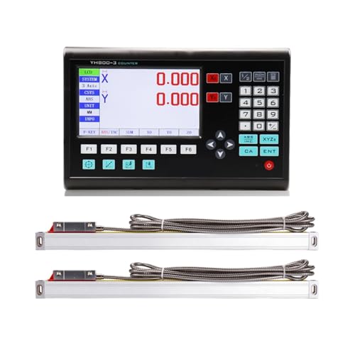 LCD-DRO-Set, großes 7-Zoll-Display mit digitaler Anzeige und linearem Skalen-Encoder für Dreh- und Bohrmaschinen(2 axis dro set) von YXZKJZJ