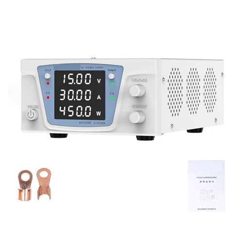 Labor-Gleichstromversorgung variabel, 60 V 20 A einstellbar stabilisiert variabel digital geregelte Stromversorgung 30 V 20 A 100 V 10 A DIY-Elektronik Hohe Präzision, große Reichweite(15V 30A) von YXZKJZJ