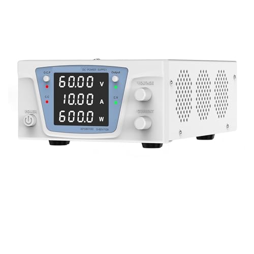 Labor-Gleichstromversorgung variabel, 60 V 20 A einstellbar stabilisiert variabel digital geregelte Stromversorgung 30 V 20 A 100 V 10 A DIY-Elektronik Hohe Präzision, große Reichweite(60V 10A) von YXZKJZJ