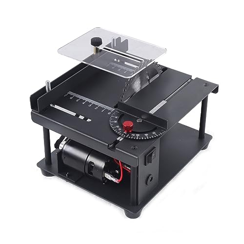 Mini-Formatkreissäge-Set, Multifunktions-Holzbearbeitung, DIY-Hobby-Modell, Schiebe-Schneidetischsäge, Haushalt, 8500 U/min Mehrere Anwendungsszenarien von YXZKJZJ