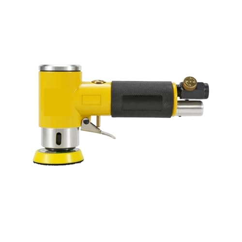 Mini Orbital 2/3" Air Sander Pneumatische Polierer Schleifer Puffer Dual Action Orbital Polierer 80PCS Schleifpapier Set Vielseitig einsetzbar(HF-942 Deflection) von YXZKJZJ