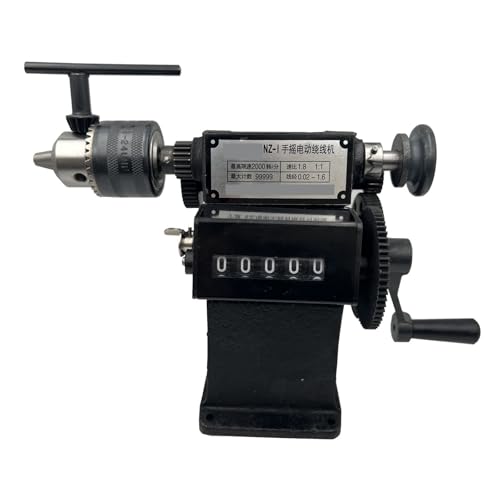 NZ-1 Manuelle Wickelmaschine, Mehrzweck-Handspulenzählwickelmaschine, Wickler, 0-9999 Zählbereich, Wicklung Breite Anwendung(Modified 13mm chuck) von YXZKJZJ