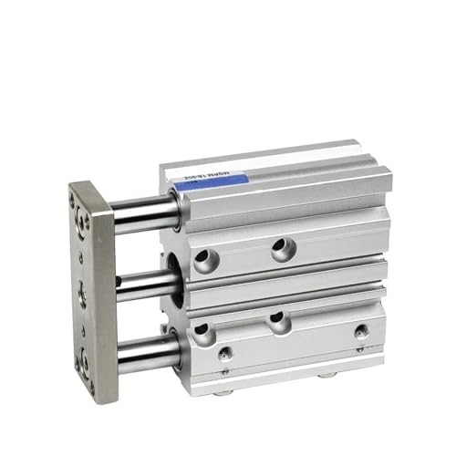 Pneumatischer Luftzylinder PM12-80 Hub 10 bis 300 mm Doppeltwirkend Kompaktführungszylinder für Industriemaschinen(32MM,Stroke 150mm) von YXZKJZJ