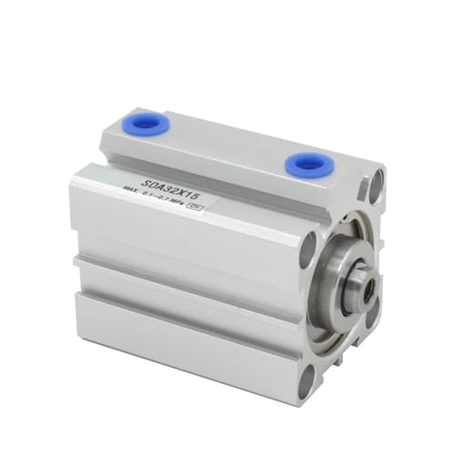 Pneumatischer kompakter dünner Luftzylinder der Serie 32 mm Bohrung bis 5 10 15 20 25 30 35 mm Hub Doppeltwirkender Zylinder für Industriemaschinen(32X35,-SB) von YXZKJZJ