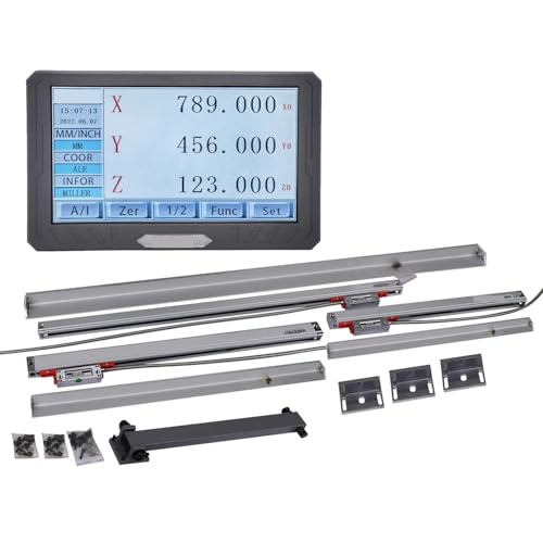 SDS200S 3-Achsen-LCD-Touchscreen-Digitalanzeige-DRO-Kit KA-300 -Linearmaßstab-Encoder for Drehmaschine und Fräsen für Dreh- und Bohrmaschinen SDS200S 3-Achsen-LCD-Touchscreen-Digitalanzeige-DRO-Kit KA-300 -Linearmaßstab-Encoder for Drehmaschine und Fräsen für Dreh- und Bohrmaschinen von YXZKJZJ