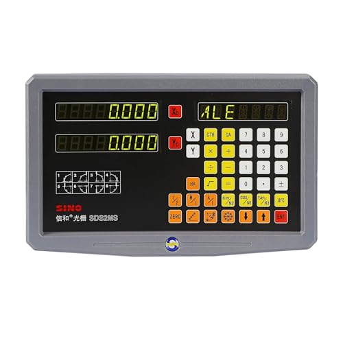 SDS2MS 2-Achsen-Digitalanzeige-DRO-Kit und 2 Stück KA300 Linearmaßstab, lineares Lineal for Fräsmaschinen, Drehmaschinen für Dreh- und Bohrmaschinen(920) von YXZKJZJ