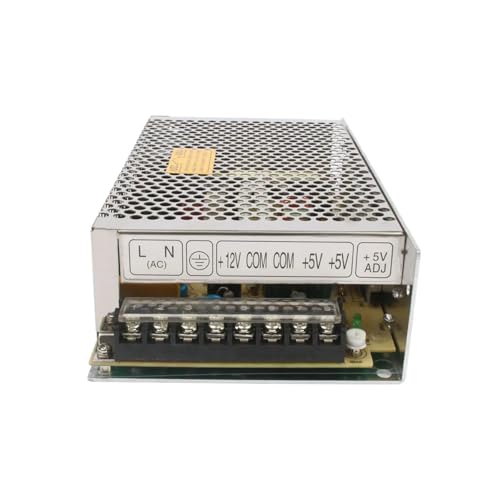 Schaltnetzteil mit zwei Ausgängen 120 W D-120A 5V12A 12V5A D-120B 5V6A 24V4A Netzteil D-120C 12V5A 24V2.5A Ac-DC-Wandler für Elektronik, Automatisierungsgeräte, LED-Beleuc(D-120A 5V 12V) von YXZKJZJ