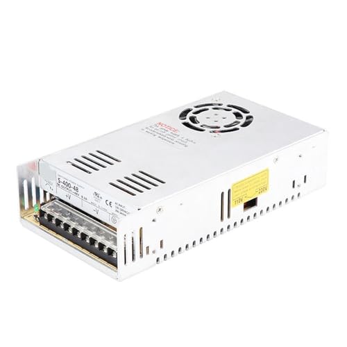 Schrittmotor-DC-Schaltnetzteil 400 W 60 V AC zu DC Industrie-Transformator-Konverter 48 V 6.5 A mit Lüfter for CNC-Fräser für Elektronik, Automatisierungsgeräte, LED-Beleuc von YXZKJZJ