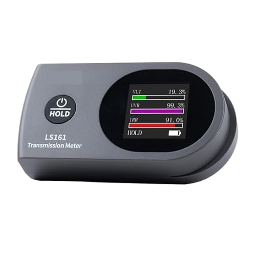Tönungsmesser Fensterfolientester VLT 365 nm UV IR Transmission Tönungstester LS161 LS161A for Autos Automatische Kalibrierung(LS161) von YXZKJZJ