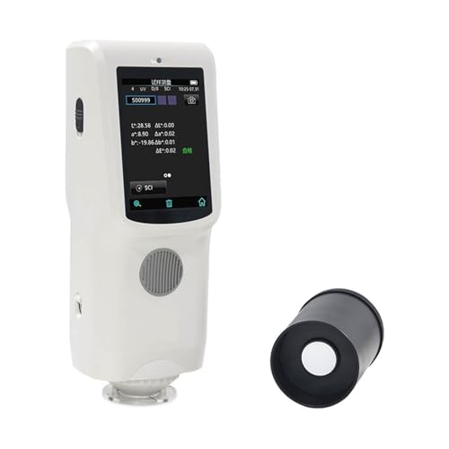 Tragbarer Farbanalysator, digitales, präzises Kolorimeter, genaues D/8-Farbmessungsspektrophotometer CR9+ mit 4 Öffnungen for Farbe und Beschichtung Farbdaten abrufen(Plastic Testing Machine) von YXZKJZJ