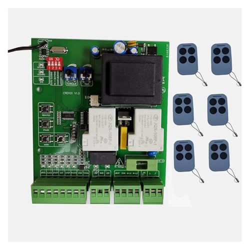 Universalversion Schiebetoröffner PCB Circuit Board Controller AC-Platine for Schiebetor-Steuerplatine(1 board with 6 key) von YXZKJZJ