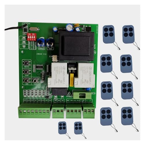 Universalversion Steuerplatine for Schiebetoröffner Pcb Circuit Board Controller AC-Platine for Schiebetor-Steuerplatine(1 board with 10 key) von YXZKJZJ
