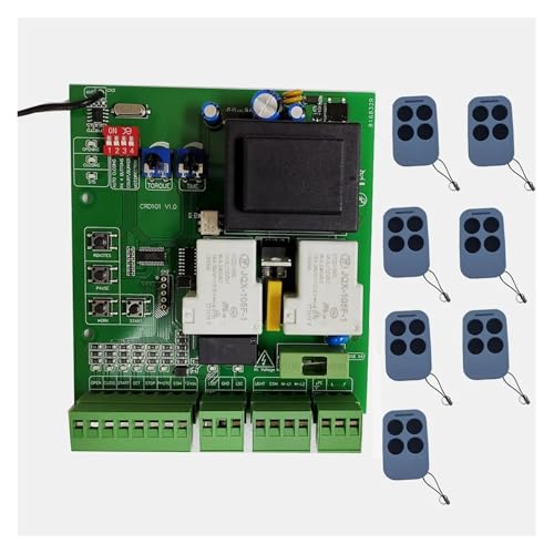 Universalversion Steuerplatine for Schiebetoröffner Pcb Circuit Board Controller AC-Platine for Schiebetor-Steuerplatine(1 board with 7 key) von YXZKJZJ