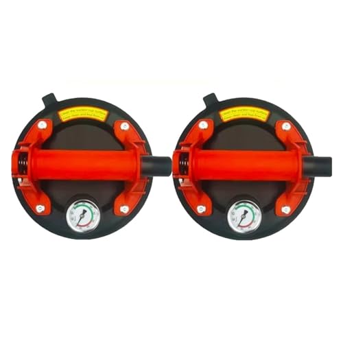 Vakuum-Saugnapf mit 250 kg Tragkraft, robuster 8-Zoll-Handpumpenheber for manuelles Anheben von Granitfliesen und Glas Für Nivellieren von Nahtverbindungen(F) von YXZKJZJ