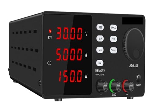 YXZKJZJ 300 W 360 W DC geregeltes Labornetzteil variabel, 30 V 10 A Labor einstellbar 60 V 5 A 120 V 3 A Spannungsregler Stabilisator Tischquelle Hohe Präzision, große Reichweite(Black 30V 5A 150W) von YXZKJZJ