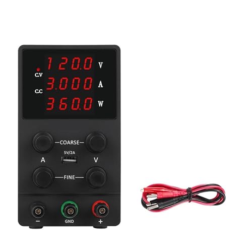 YXZKJZJ 30v 5a Einstellbare DC Netzteil for Labor 120v 3a USB Tisch Schalter 30v10a Led 5v Digitale Spannung Bank Quelle Hohe Präzision, große Reichweite(120V3A black-01) von YXZKJZJ