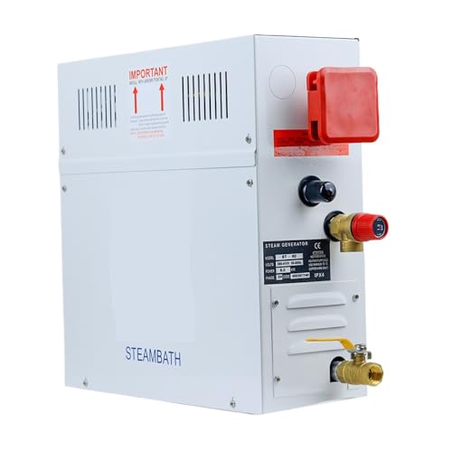 YXZKJZJ 6KW Dampfmaschine Haushaltsdampferzeuger Sauna Trockenstromofen Nassdampfdampfer Digitaler Controller ST-60 Hocheffiziente schnelle Erwärmung(Model2) von YXZKJZJ