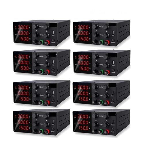 YXZKJZJ 8 STÜCKE DC Netzteil Labor SPS-W305 Einstellbare Quelle 30V10A 5A Schalter Versorgung for Reparatur, Labor, DIY Elektronik Hohe Präzision, große Reichweite(SPS-W305 Black) von YXZKJZJ