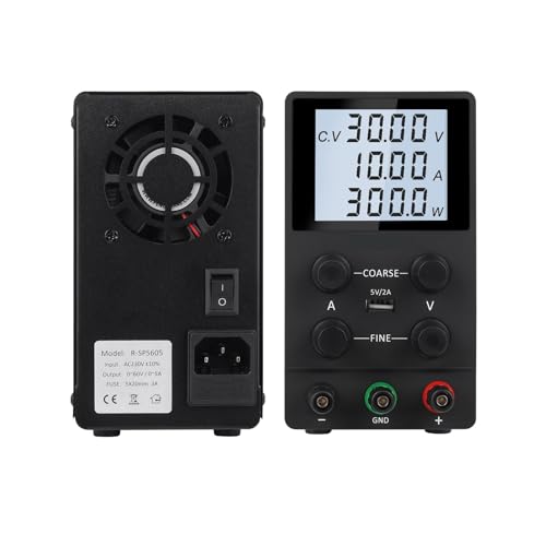 YXZKJZJ DC Netzteil Variable Mit 4-Stellige LED Anzeige USB Schalt Labor Einstellbar 120V 100V 72V 48V 36V 30V 10A 5A 3A Tisch Quelle Hohe Präzision, große Reichweite(Black,SPS1203D 120V3A) von YXZKJZJ